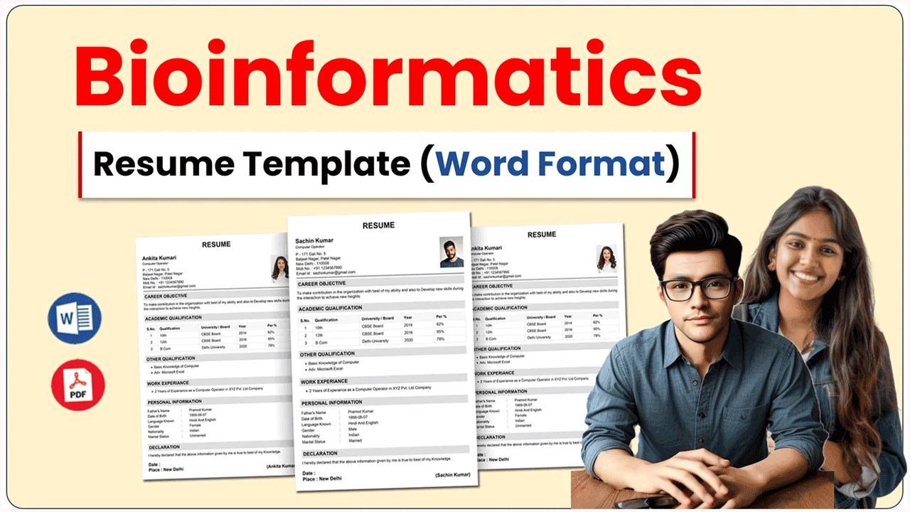 Bioinformatics Resume Template