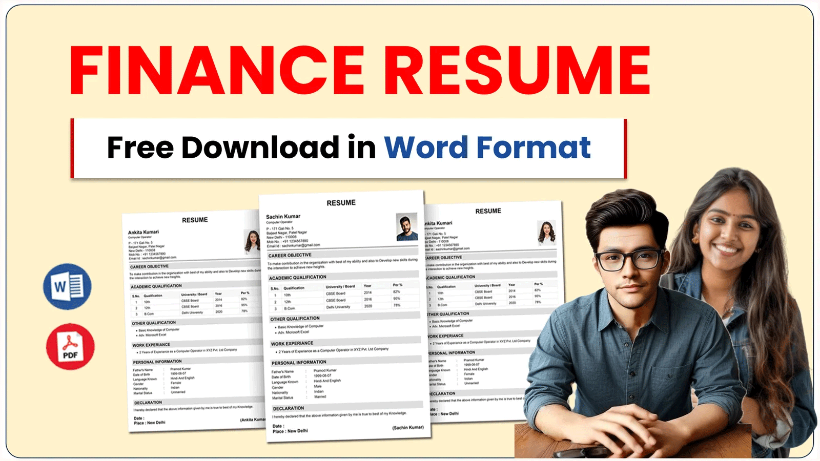 Finance Resume Template