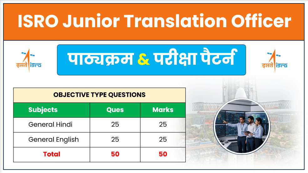 ISRO Junior Translation Officer Syllabus