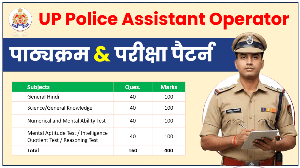 UP Police Assistant Operator Syllabus