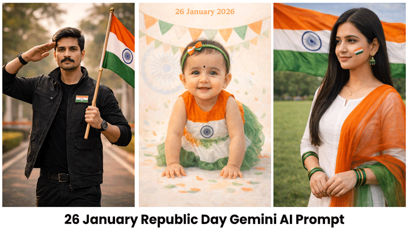 26 January Republic Day Gemini AI Prompt