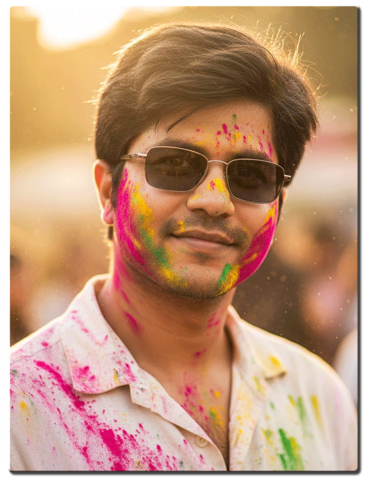Holi Prompt for Man