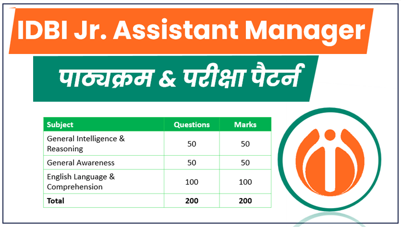 IDBI Junior Assistant Manager Syllabus