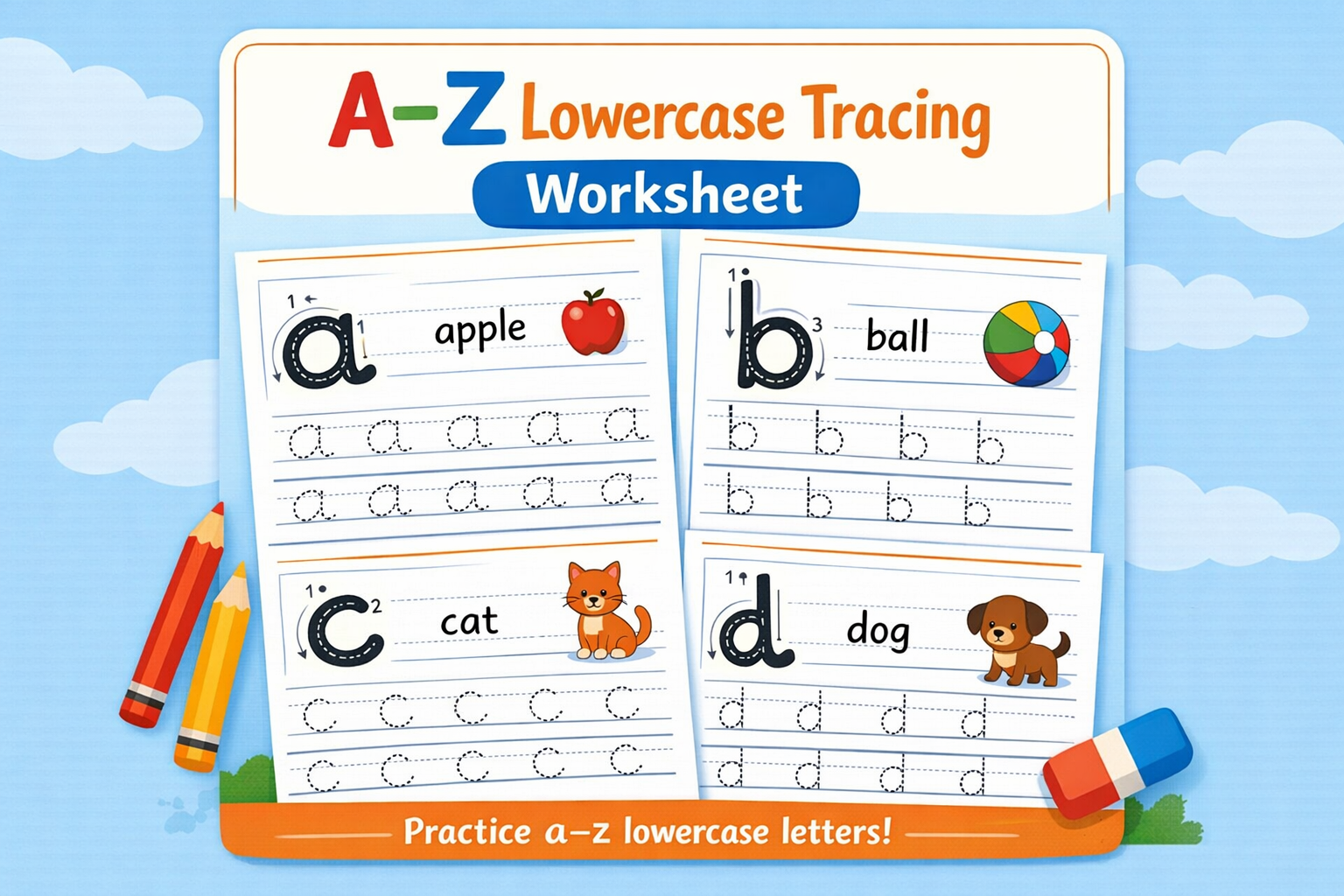 Match Uppercase With Lowercase Worksheet