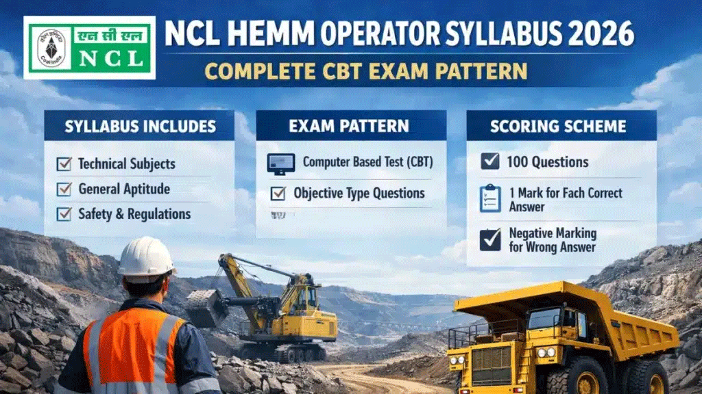 Northern Coalfields Limited Recruitment Syllabus