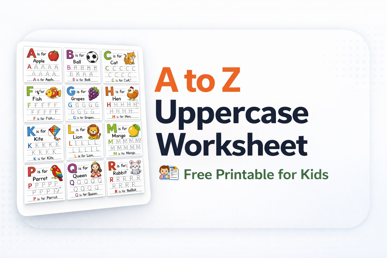 Uppercase Letters Worksheet