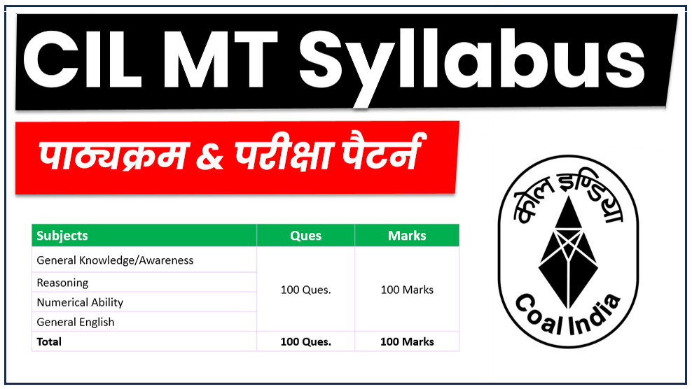 CIL Management Trainee Syllabus