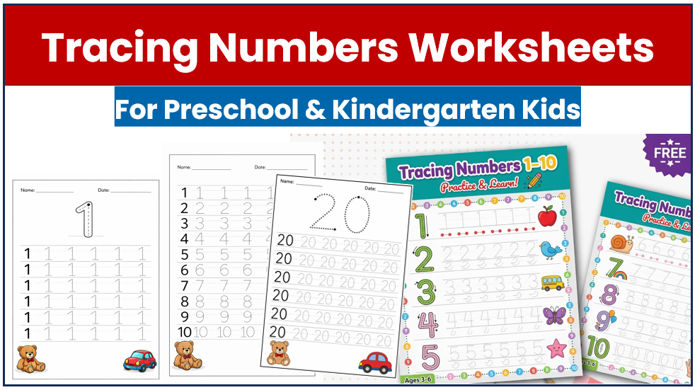 Tracing Numbers Worksheets