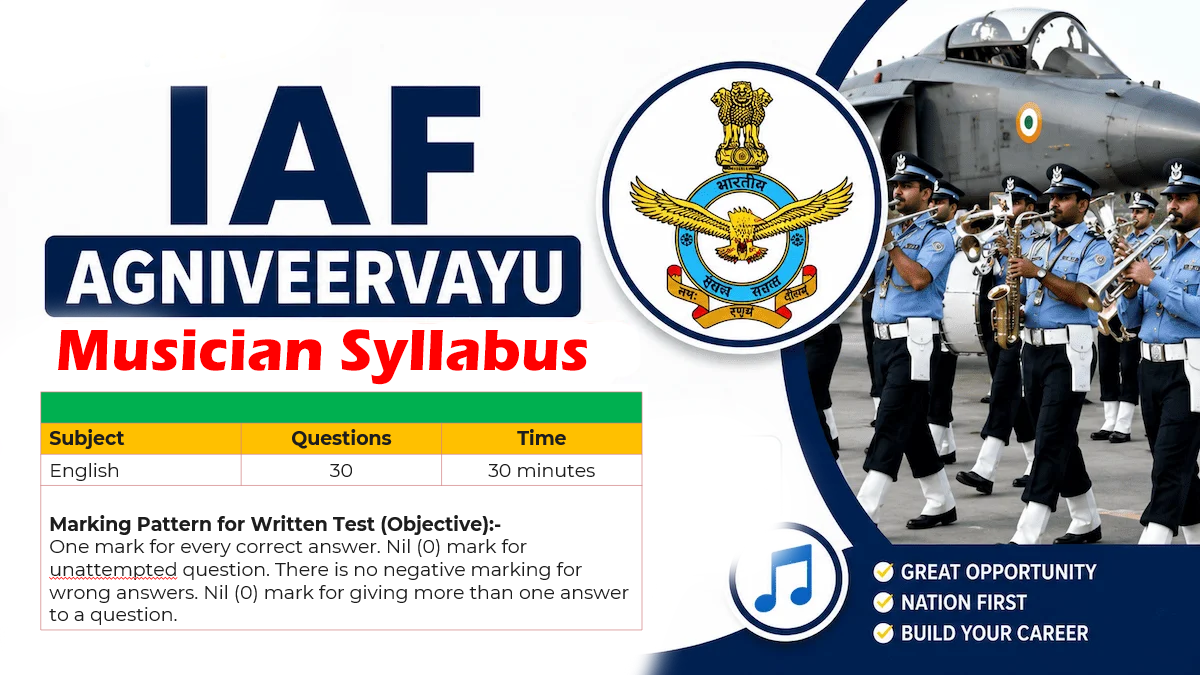 Indian Air Force Musician Syllabus