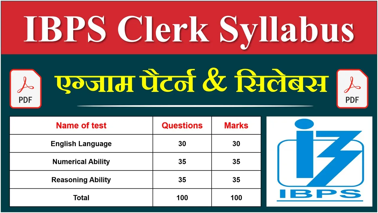 IBPS Clerk Syllabus