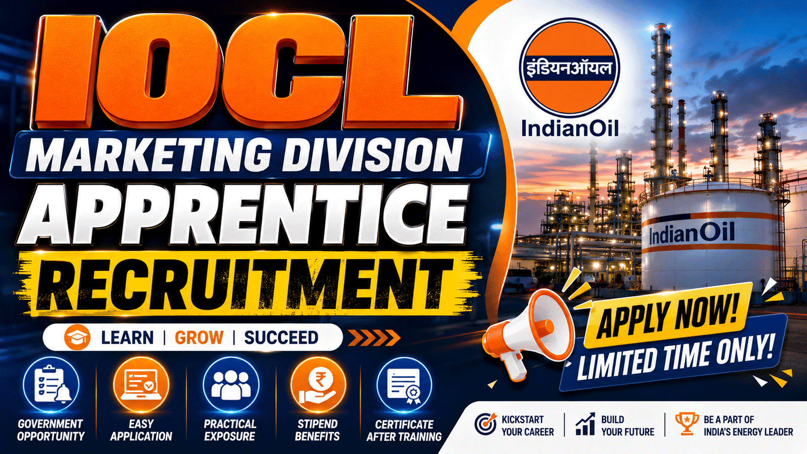 IOCL Marketing Division Apprentice Recruitment