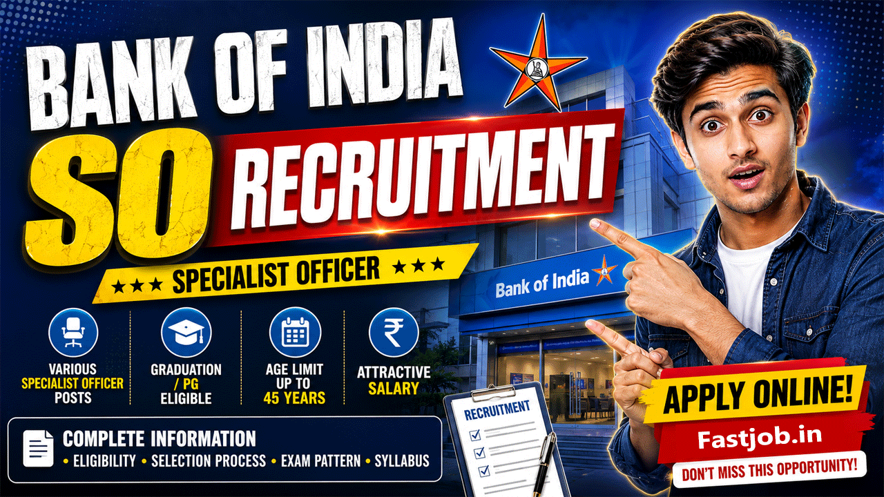 Bank of India SO Recruitment