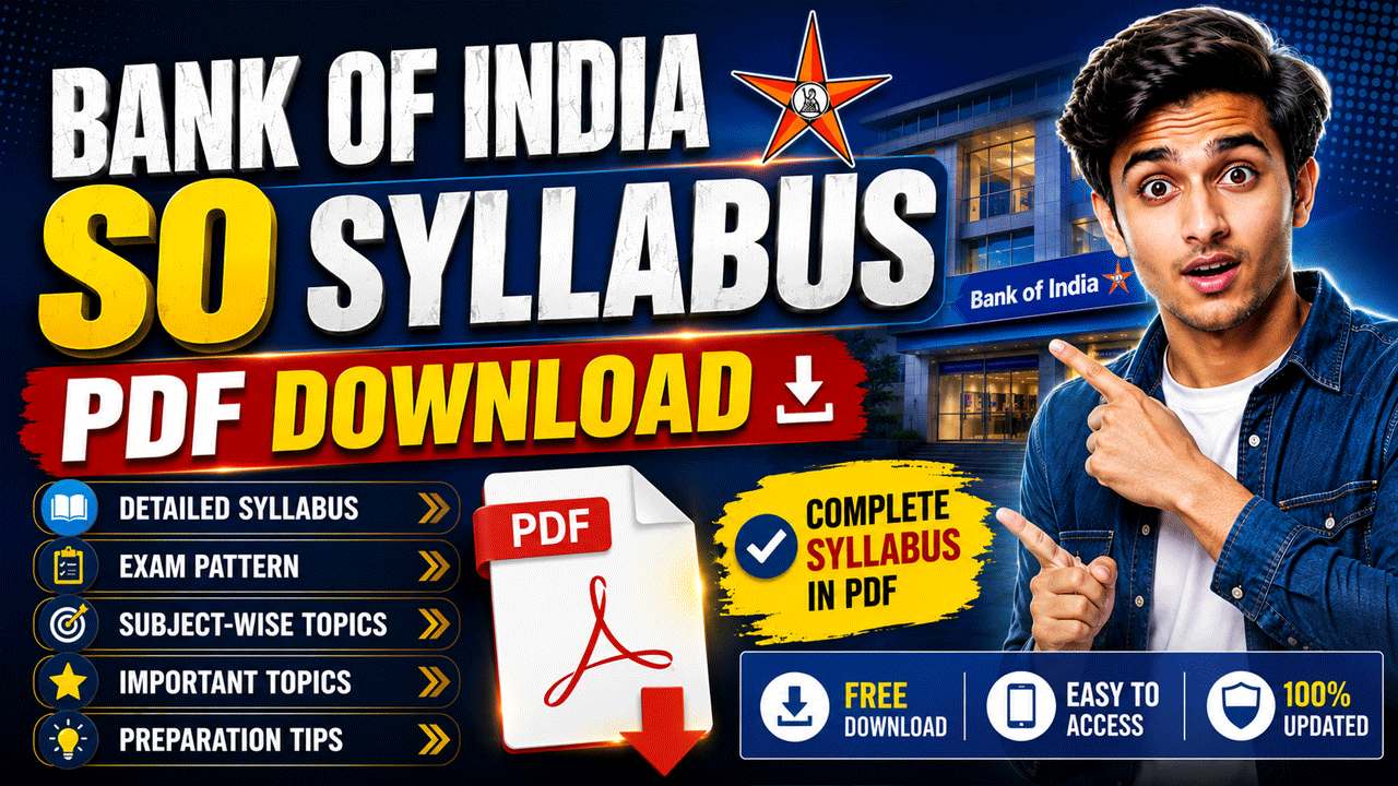 Bank of India SO Syllabus