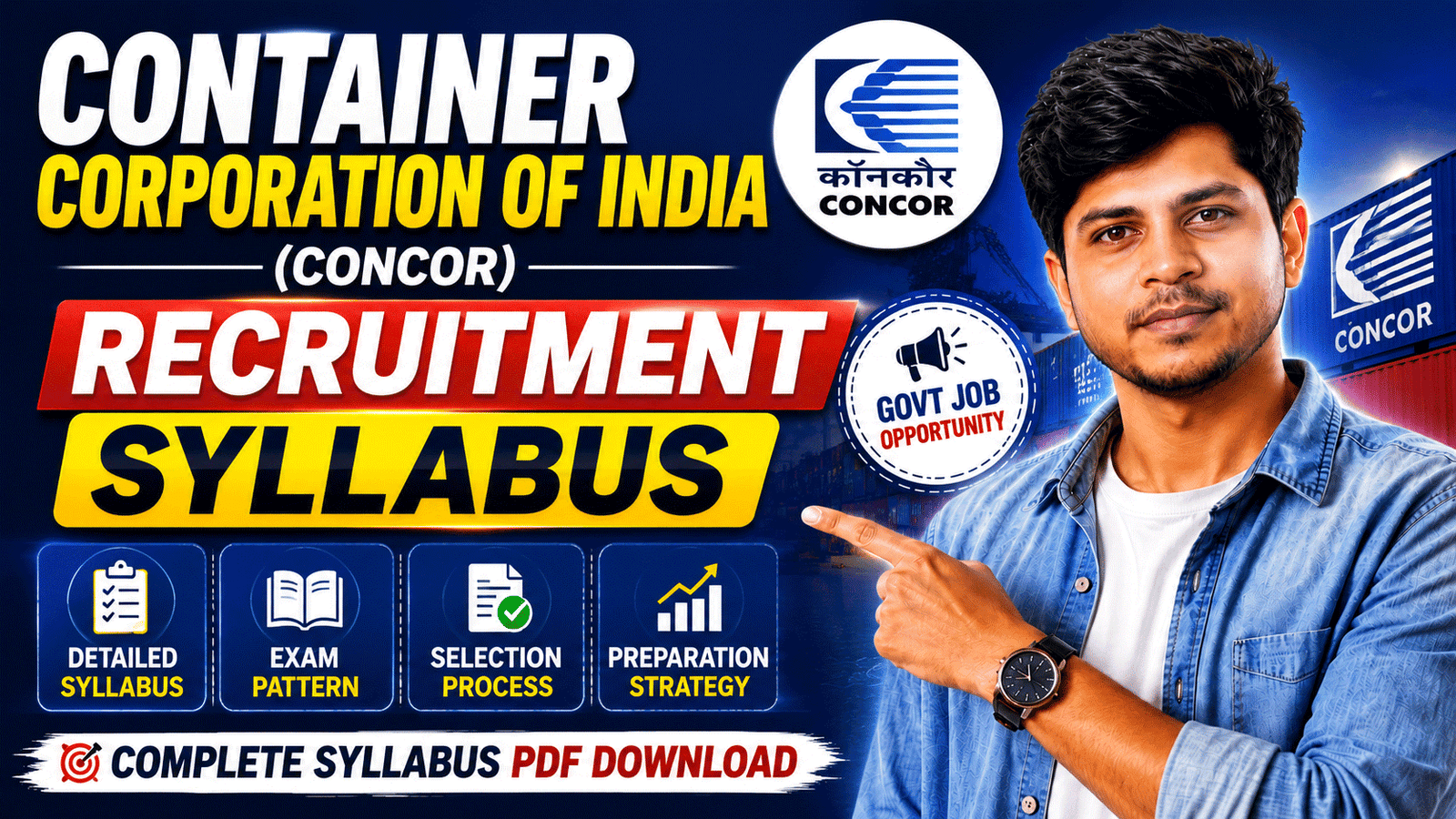 Container Corporation of India Recruitment Syllabus