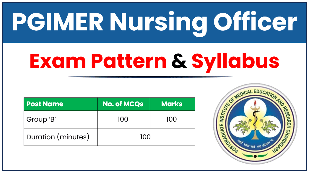 PGIMER Nursing Officer Syllabus