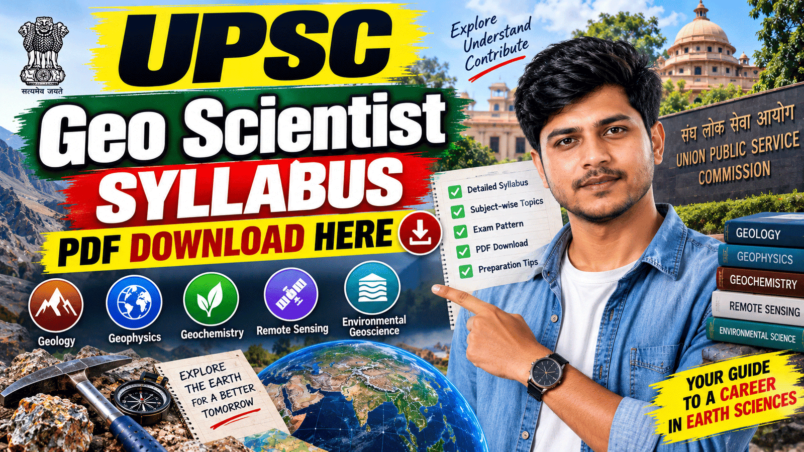UPSC Geo Scientist Syllabus PDF