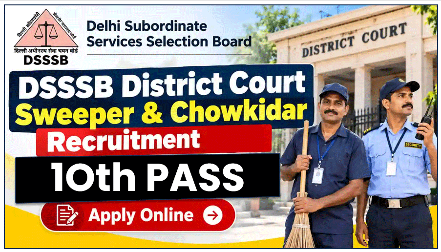 DSSSB Sweeper and Chowkidar Vacancy