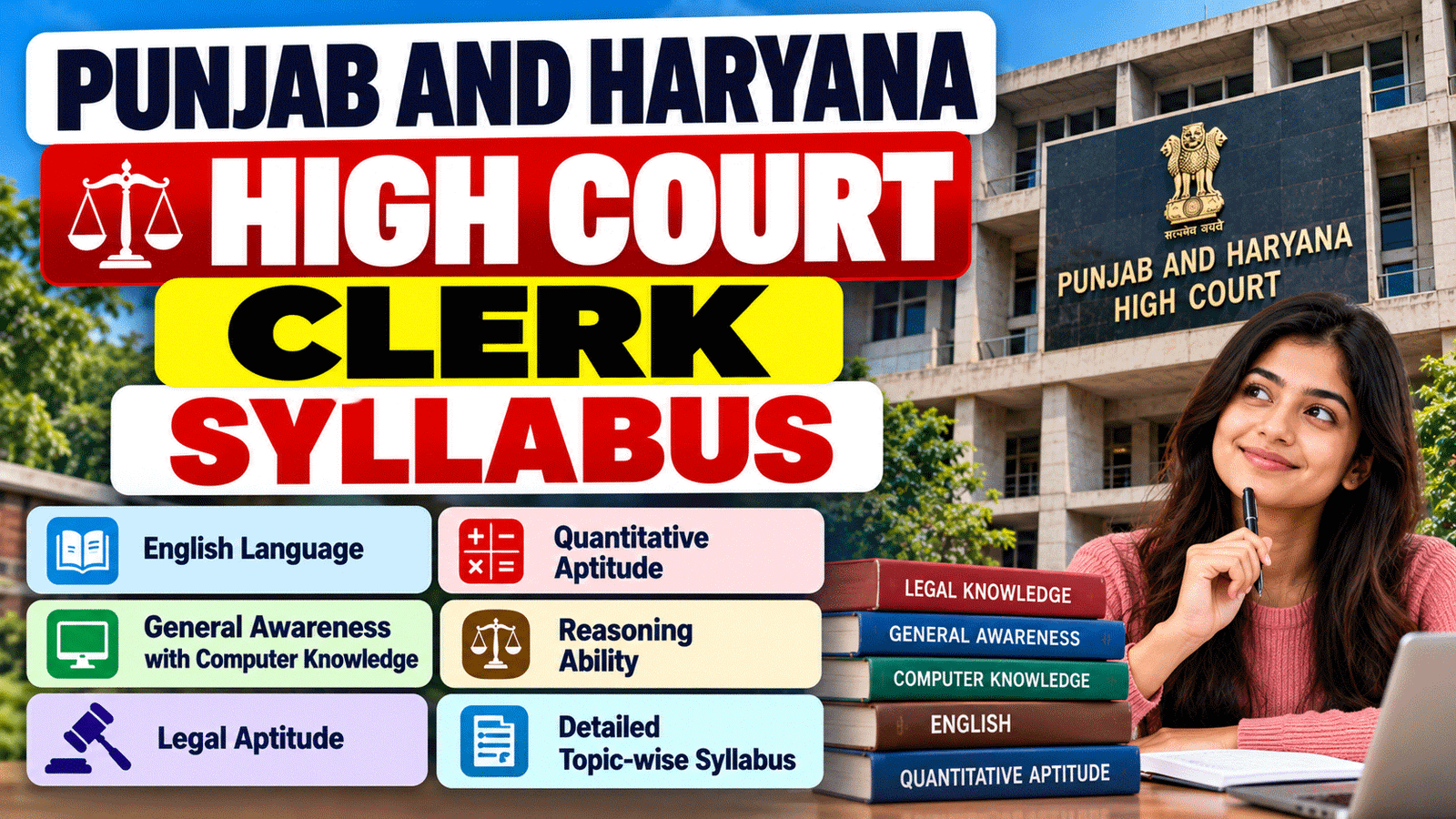 Punjab and Haryana High Court Clerk Syllabus